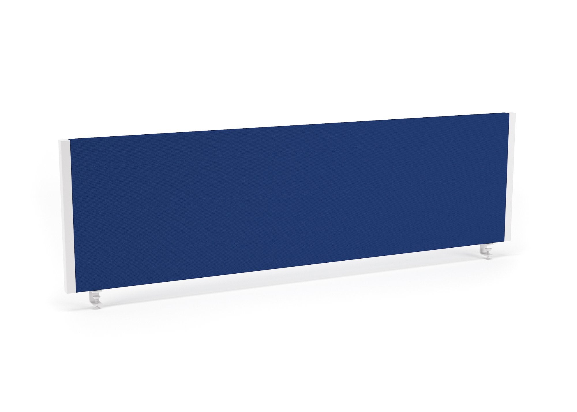 Impulse Straight Screen W1400 x D25 x H400mm Blue With White Frame - I004623 DD