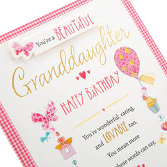 Beautiful Lovable Granddaughter Birthday Card