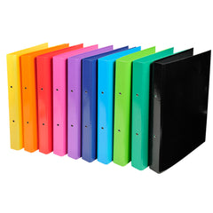 Exacompta Iderama Ring Binder Paper on Board A4 2 O-Ring 30mm Rings Assorted (Pack 10) - 54929E