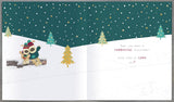 Boofle Christmas Card for Grandad – Cute Snowy Snuggles Festive Design