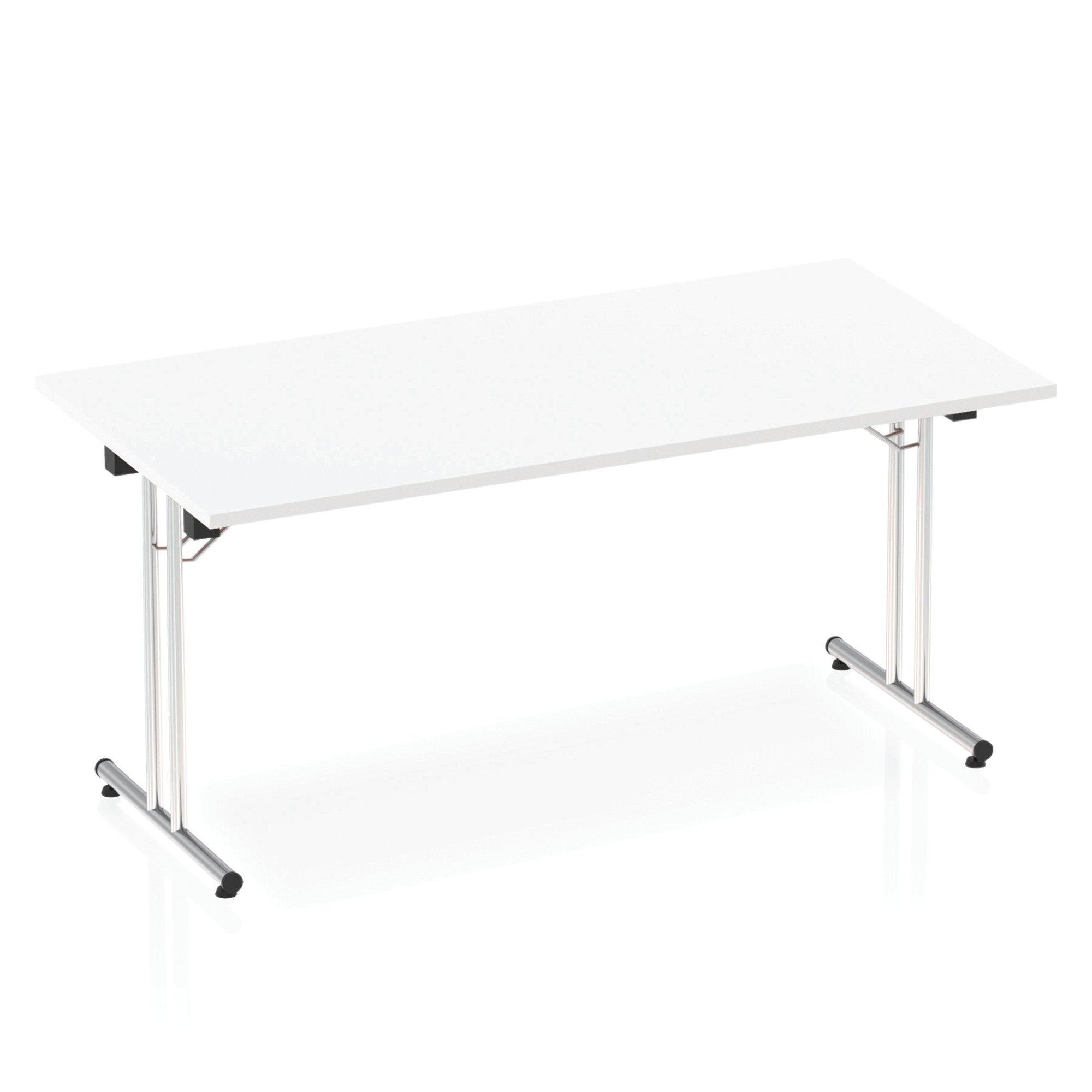 Dynamic Impulse 1600mm Folding Rectangular Table White Top I000709 DD