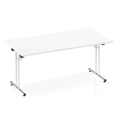 Dynamic Impulse 1600mm Folding Rectangular Table White Top I000709 DD