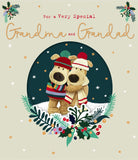 Boofle Christmas Card for Grandma & Grandad – Grand-Hug-Tastic Cute Festive Design
