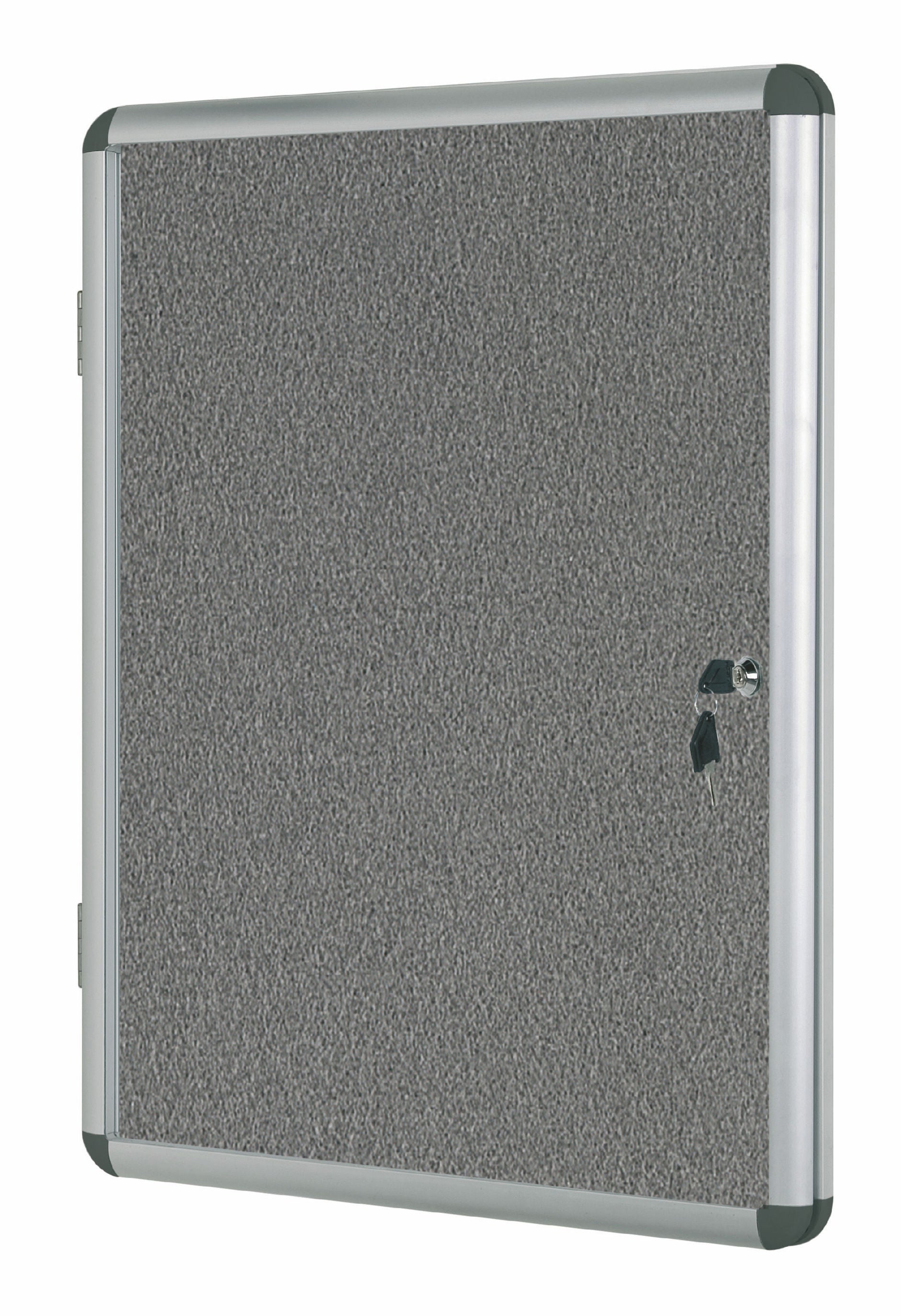 Bi-Office Enclore Grey Felt Lockable Noticeboard Display Case 9 x A4 720x981mm - VT630103150 DD