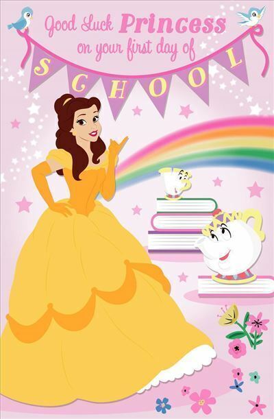 Disney Cinderella First Day Of School Good Luck Card