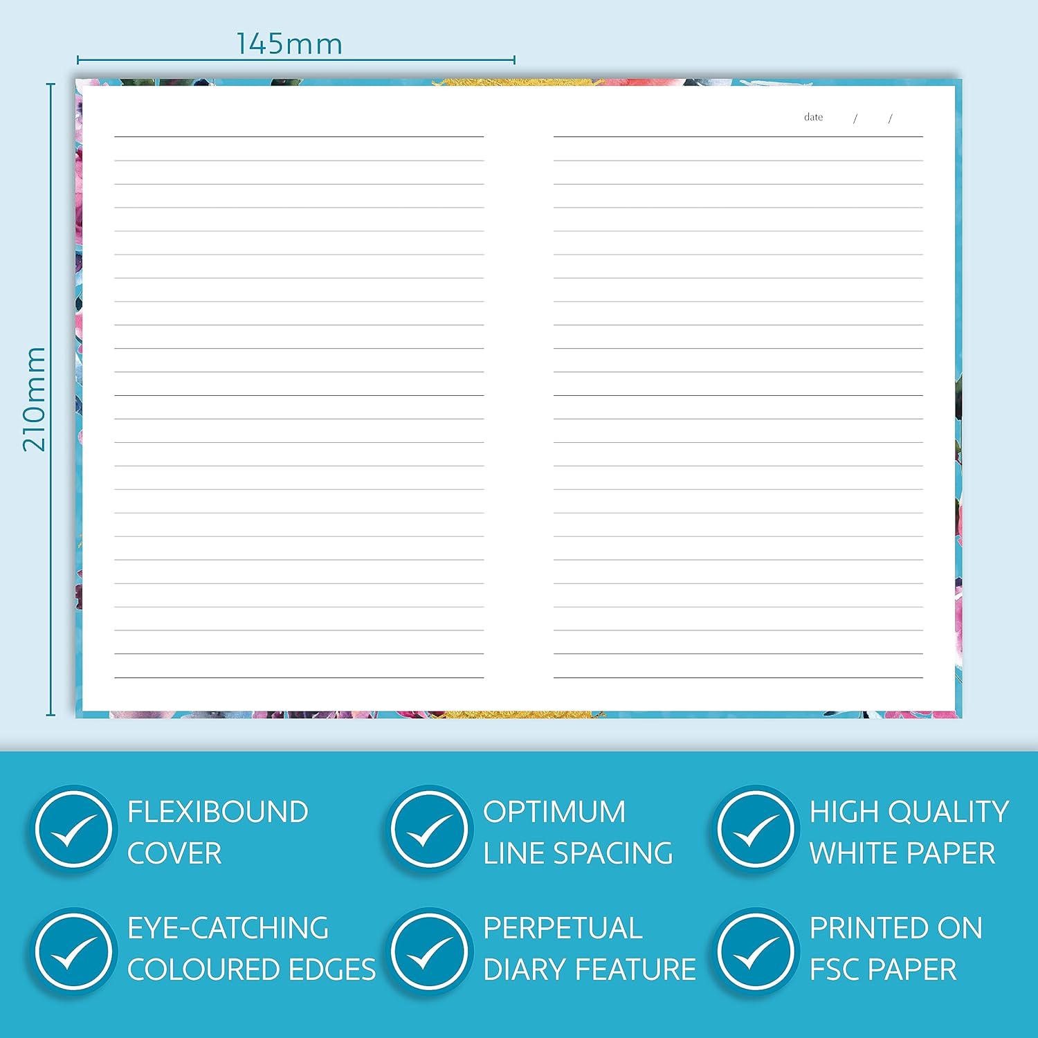 GSC Queen Bee A5 notebook with a vibrant cover featuring a queen bee design, ideal for journaling or note-taking.