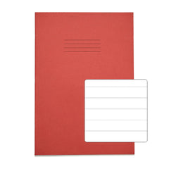 Rhino A4 Exercise Book 32 Page Red F15 (Pack 100) - VDU014-148-0 DD