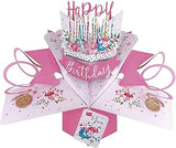 Happy Birthday Cake Pop-Up Greeting Card Original Second Nature 3D Pop Up Cards