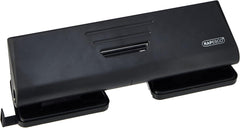 Rapesco 75-P 4-Hole Punch, 16 Sheets - Black