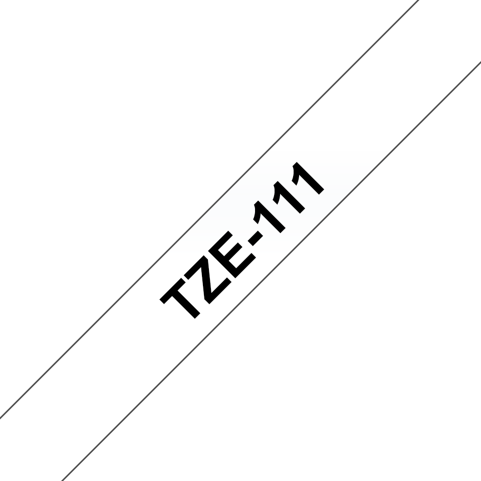 Brother Black On Clear Label Tape 6mm x 8m - TZE111