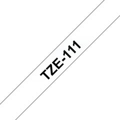 Brother Black On Clear Label Tape 6mm x 8m - TZE111