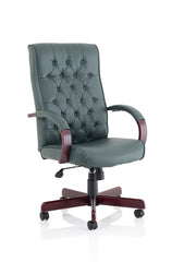 Chesterfield Executive Chair Green Leather EX000006 DD