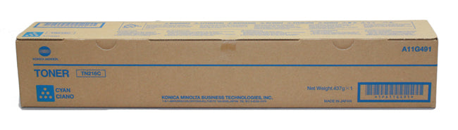 Konica Minolta TN216C Cyan Toner Cartridge 26k pages for Bizhub C220/C280 - A11G451