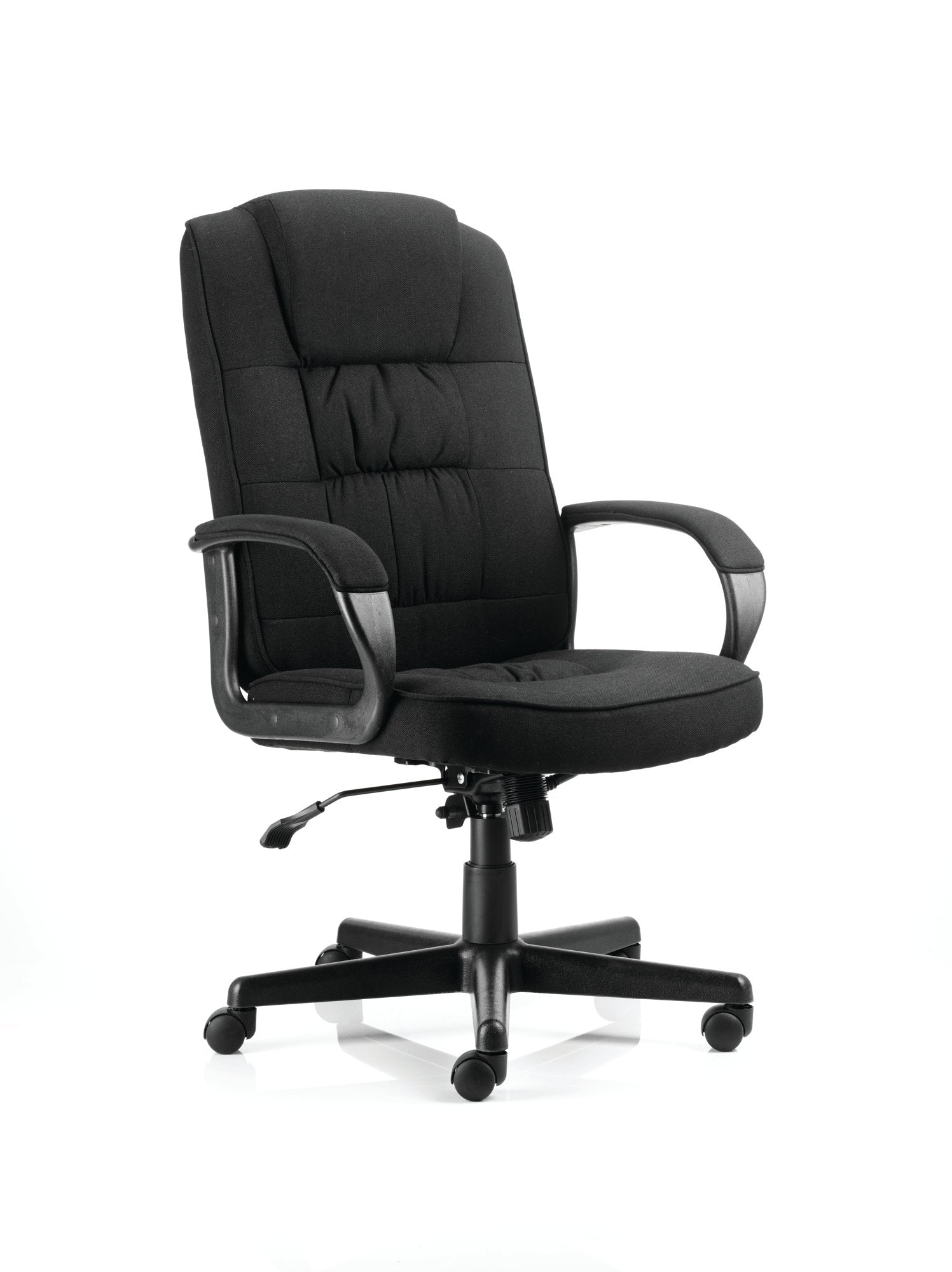 Moore Executive Fabric Chair Black with Arms EX000043 DD