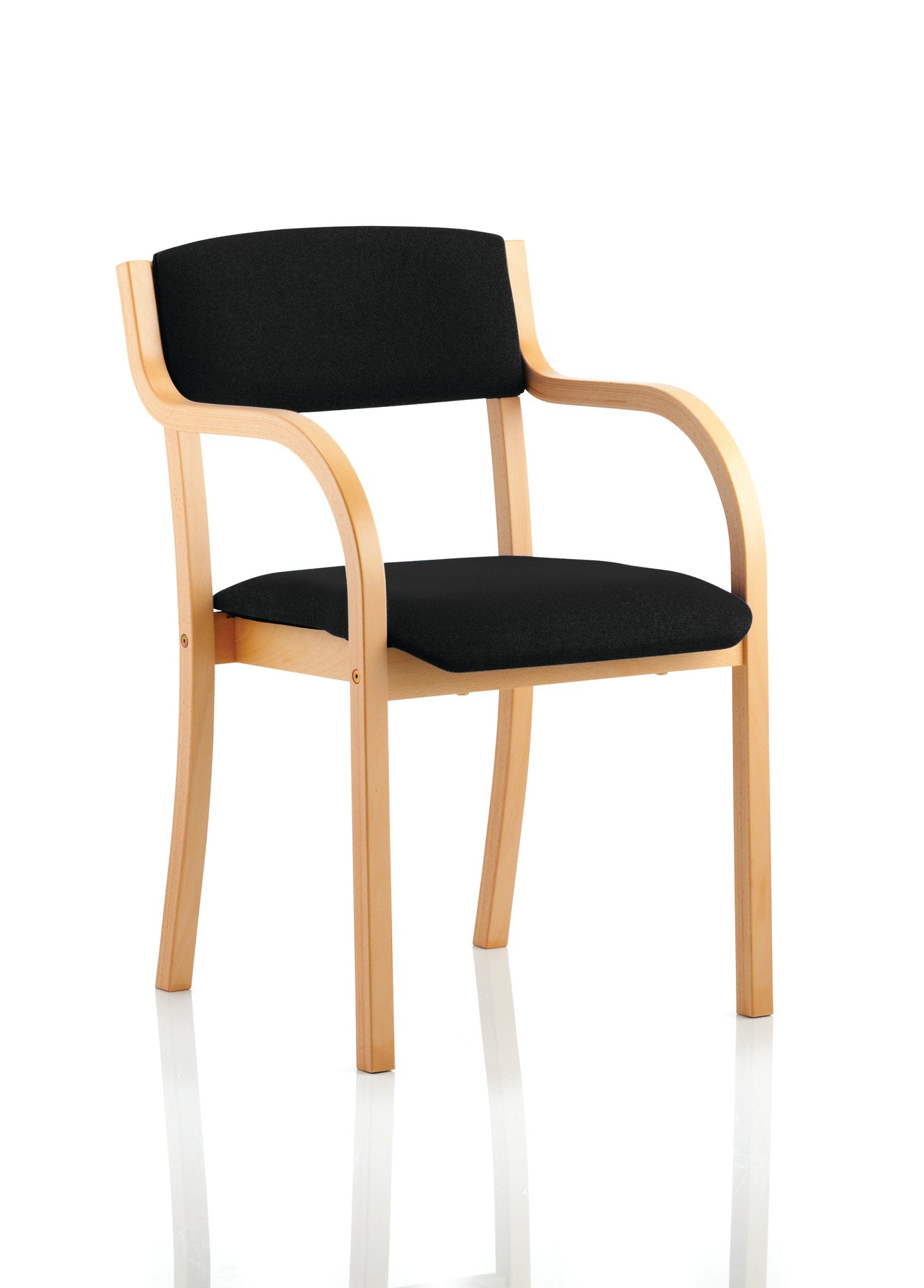 Madrid Visitor Chair Black With Arms BR000084 DD