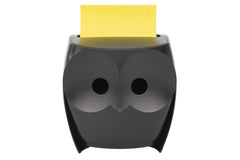 Post-it Z-Notes Dispenser Owl Black + 2 Packs Post-it Super Sticky Z-Notes 45 Sheets per Pad - 7100322315