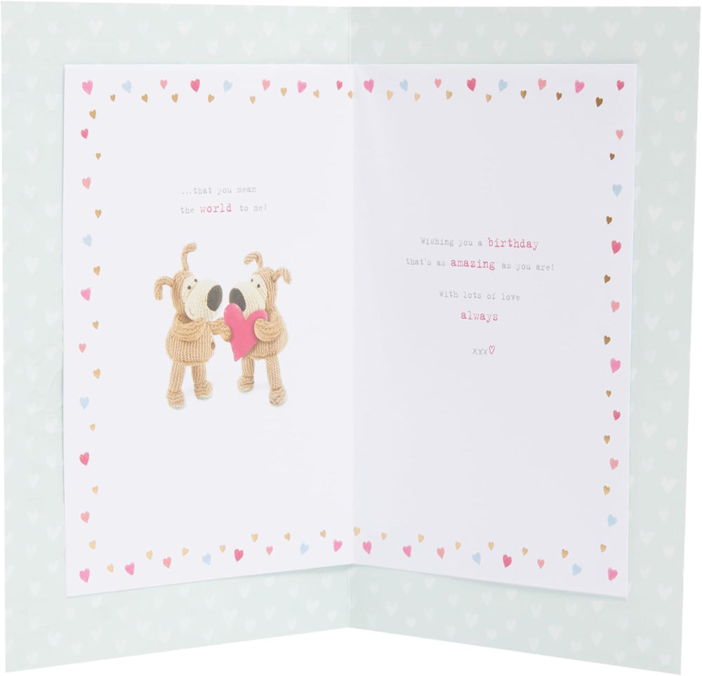 Boofle Birthday Card for The One I Love - Cute Design