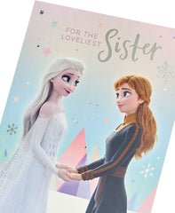 Disney Frozen For the Loveliest Sister Birthday Card