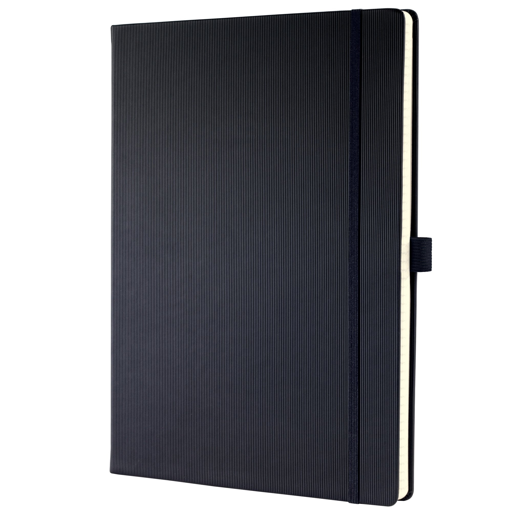 Sigel CONCEPTUM A4 Casebound Hard Cover Notebook Ruled 194 Pages Black CO112