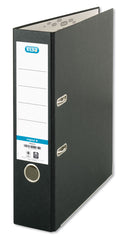 Elba Coloured Board Lever Arch File Paper on Board A4 80mm Spine Width Black (Pack 10) - 100202217