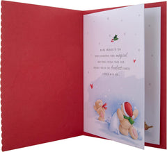 Hallmark Boxed Christmas Card for Fianc�e - Cute Forever Friends Winter Love Design