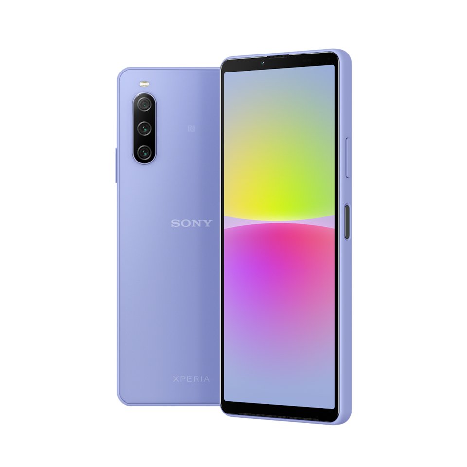 Sony Xperia 10 IV 6 Inch 5G Dual SIM Android 12 6GB RAM 128GB Storage 5000 mAh Lavender Purple Smartphone