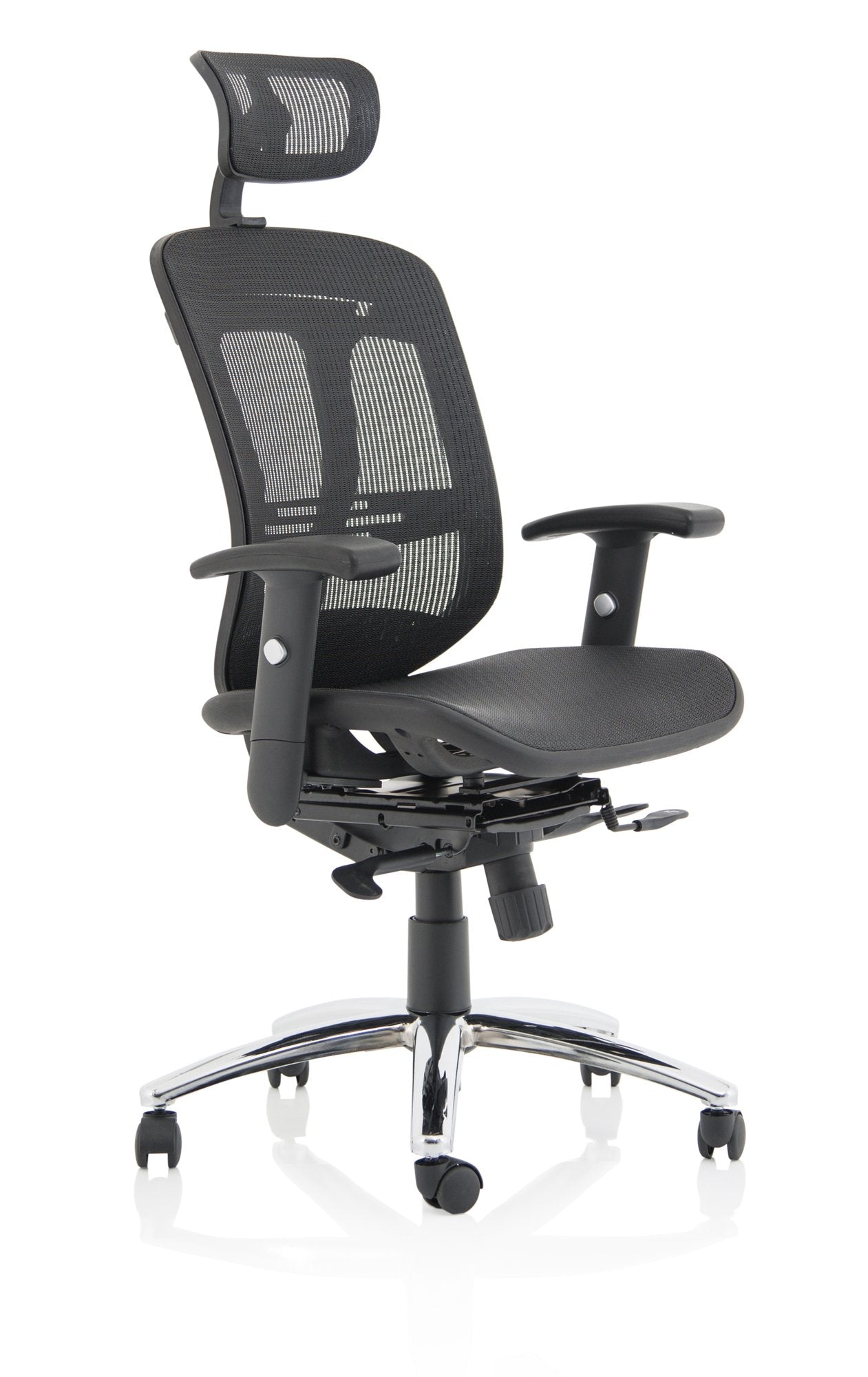 Mirage II Executive Chair Black Mesh With Headrest KC0148 DD
