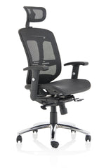 Mirage II Executive Chair Black Mesh With Headrest KC0148 DD
