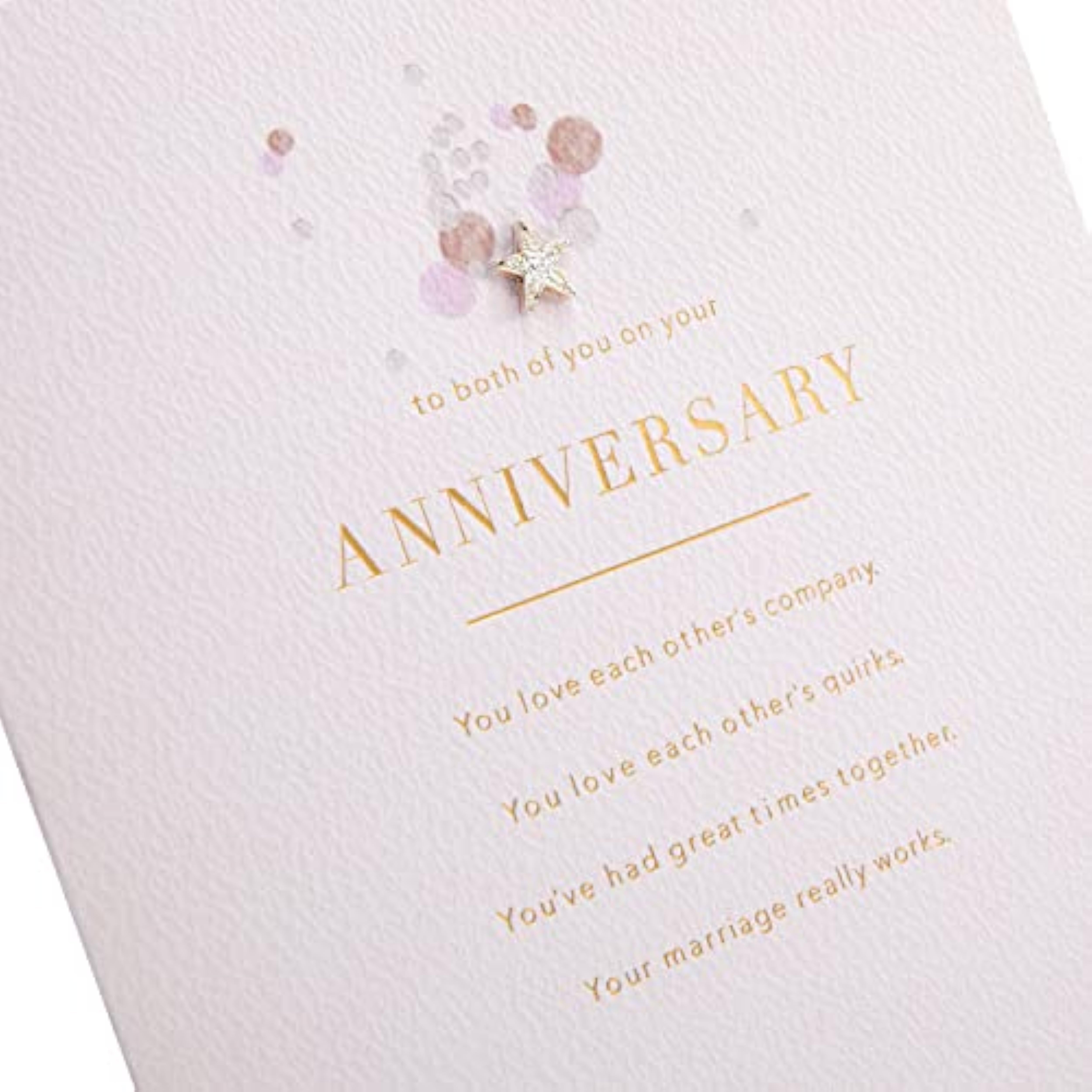 Hallmark anniversary card with elegant text and LED light design, suitable for celebrating special milestones.