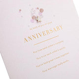 Hallmark anniversary card with elegant text and LED light design, suitable for celebrating special milestones.
