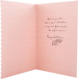 Hallmark anniversary greeting card for couple featuring a 3D champagne glass design on the front.