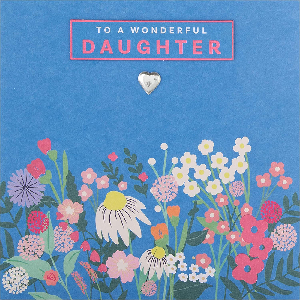 Hallmark birthday card for daughter with a floral bloom design, featuring colorful flowers and elegant script.