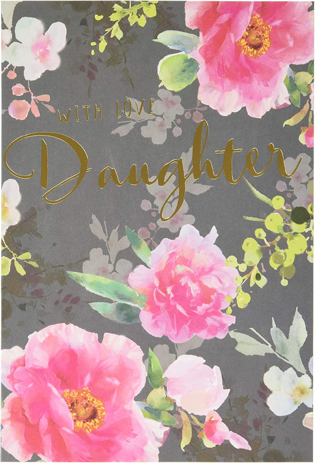 Hallmark classic floral birthday card for daughter with colorful flower design and heartfelt message inside.