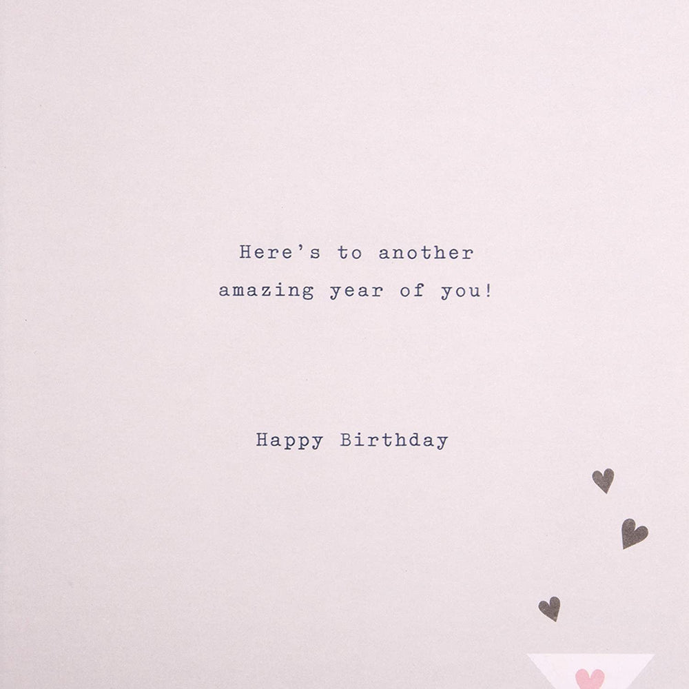 Hallmark birthday card for daughter with cocktail glass design and "Happy Birthday Daughter" message, vibrant and stylish visual.