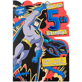 Hallmark DC Comics Batman Batmobile birthday card featuring Batman and the Batmobile from the DC superhero series.