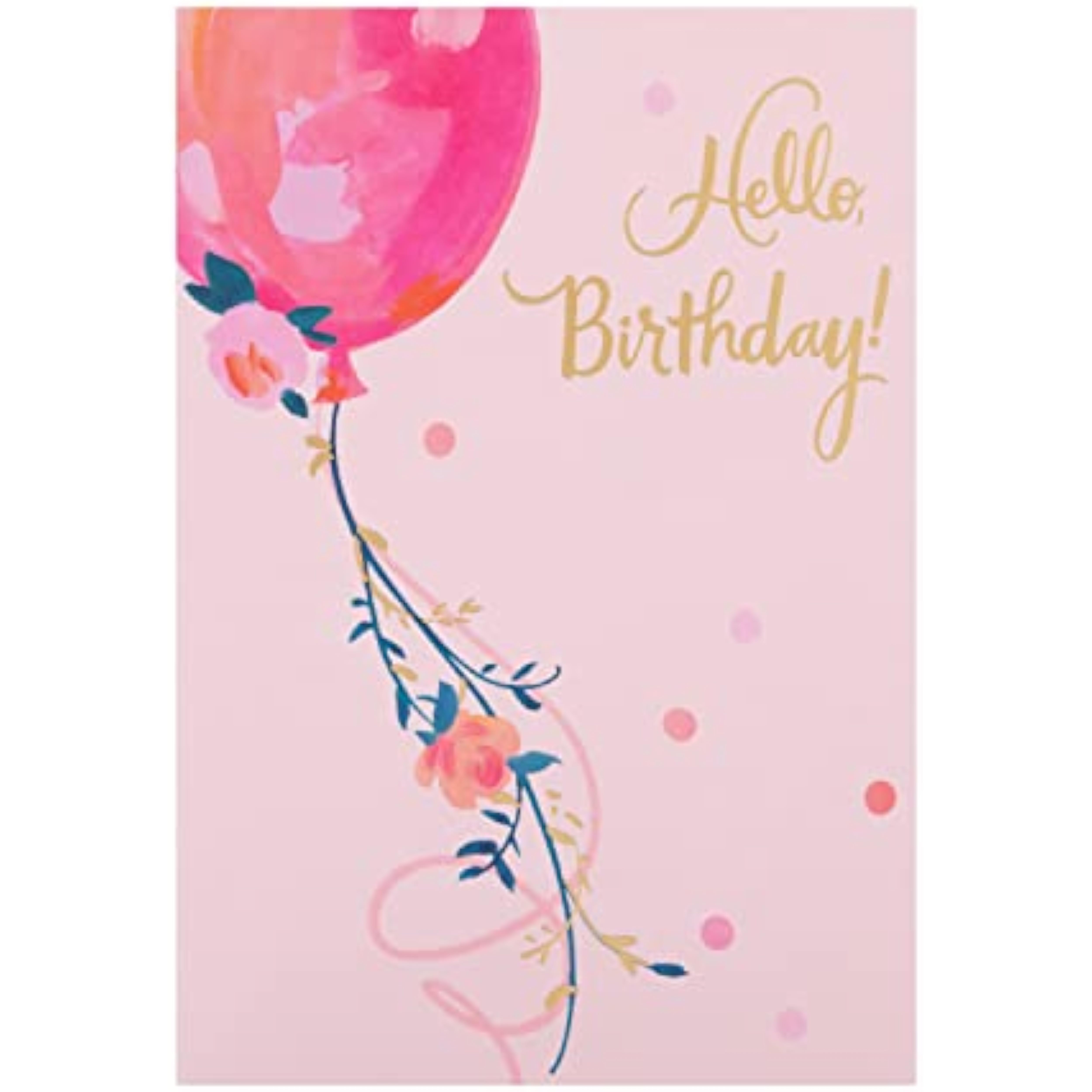 Hallmark birthday card featuring a contemporary design with cheerful mail-themed artwork for celebrating birthdays.