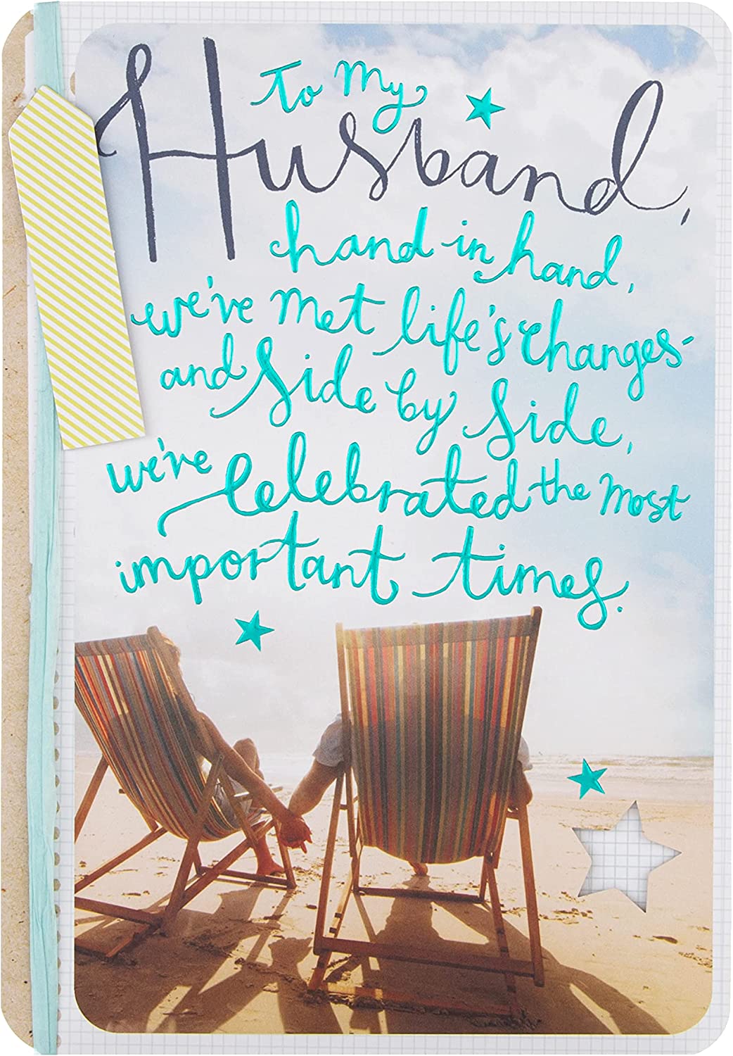 Hallmark birthday greeting card for husband with "I Love You" message, featuring colorful floral design and heartfelt sentiment.
