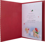 Hallmark boxed Christmas greeting card for boyfriend featuring a cute Forever Friends winter love design and festive holiday imagery.
