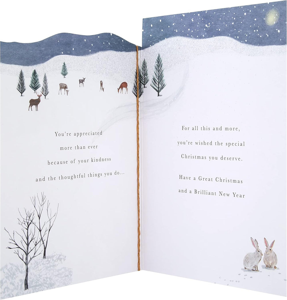 Hallmark Christmas greeting card for dad with festive seasonal design and heartfelt holiday wishes.