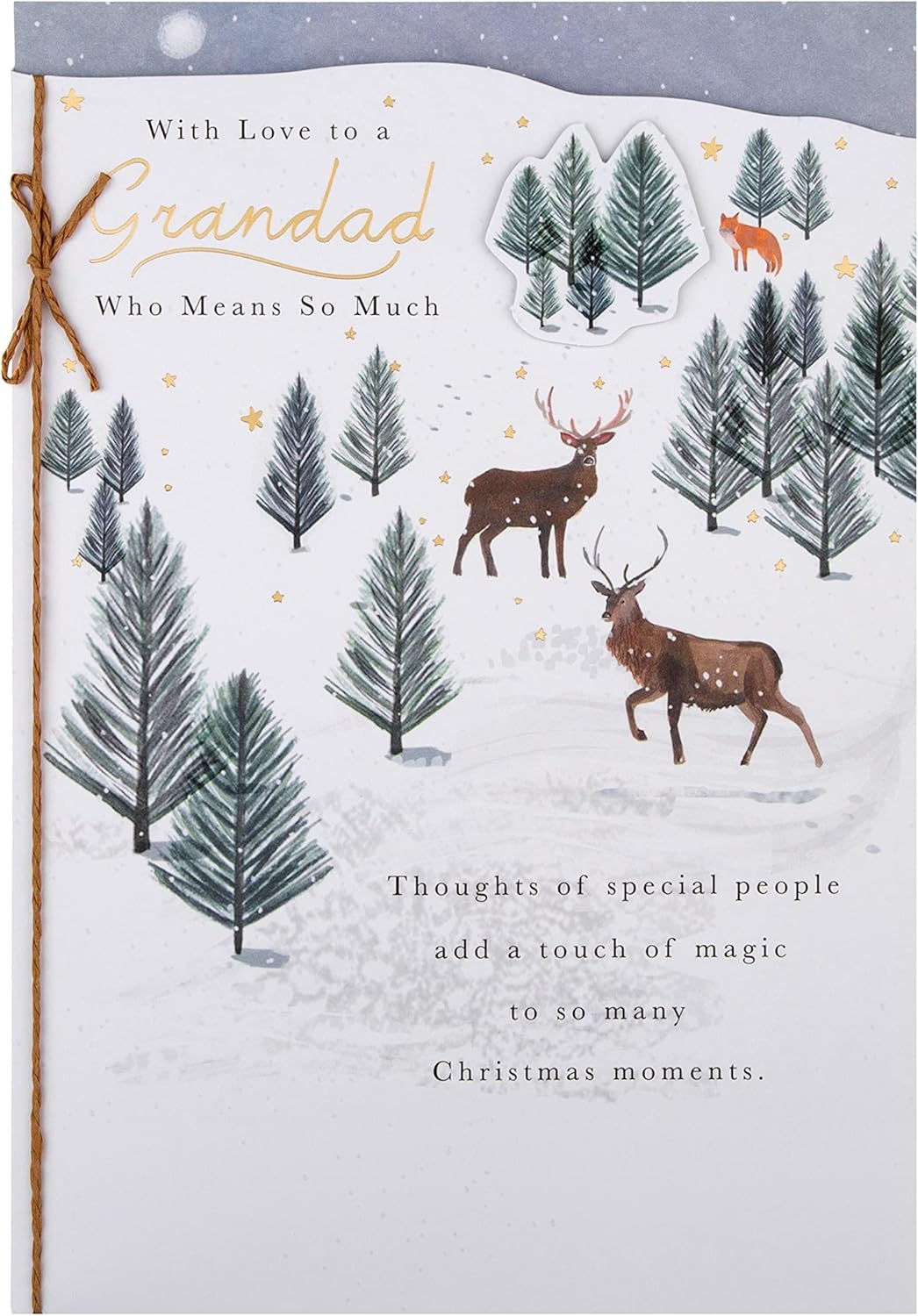 Hallmark Christmas greeting card for grandad with festive seasonal design and heartfelt holiday wishes