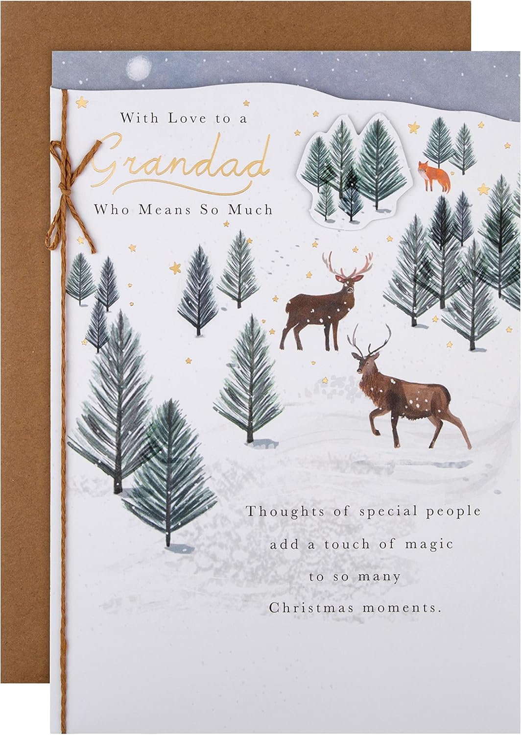 Hallmark Christmas greeting card for Grandad with festive seasonal design and heartfelt holiday wishes.
