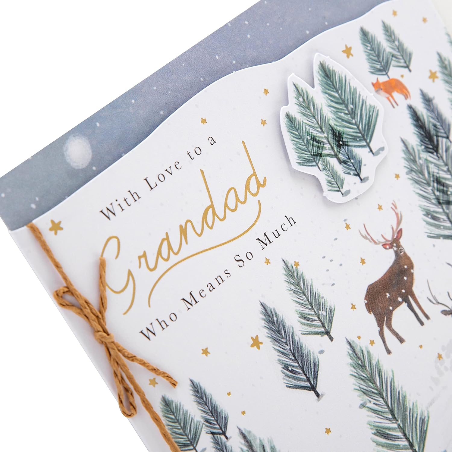 Hallmark Christmas greeting card for Grandad with festive seasonal design and heartfelt holiday wishes.