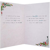 Hallmark Christmas greeting card with traditional illustrated design and heartfelt "Thinking of You" message, ideal for holiday wishes.