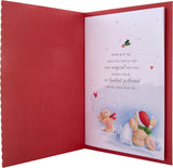 Hallmark Forever Friends Winter Love Christmas greeting card with festive design and heartfelt message for a girlfriend.