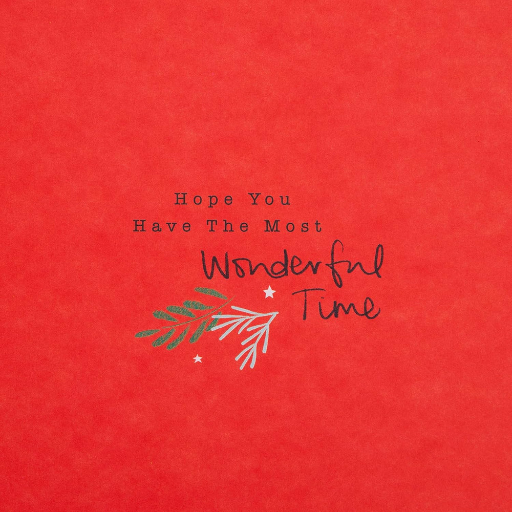 Hallmark Grandad Christmas greeting card with festive seasonal design and heartfelt wishes, featuring holiday-themed artwork.