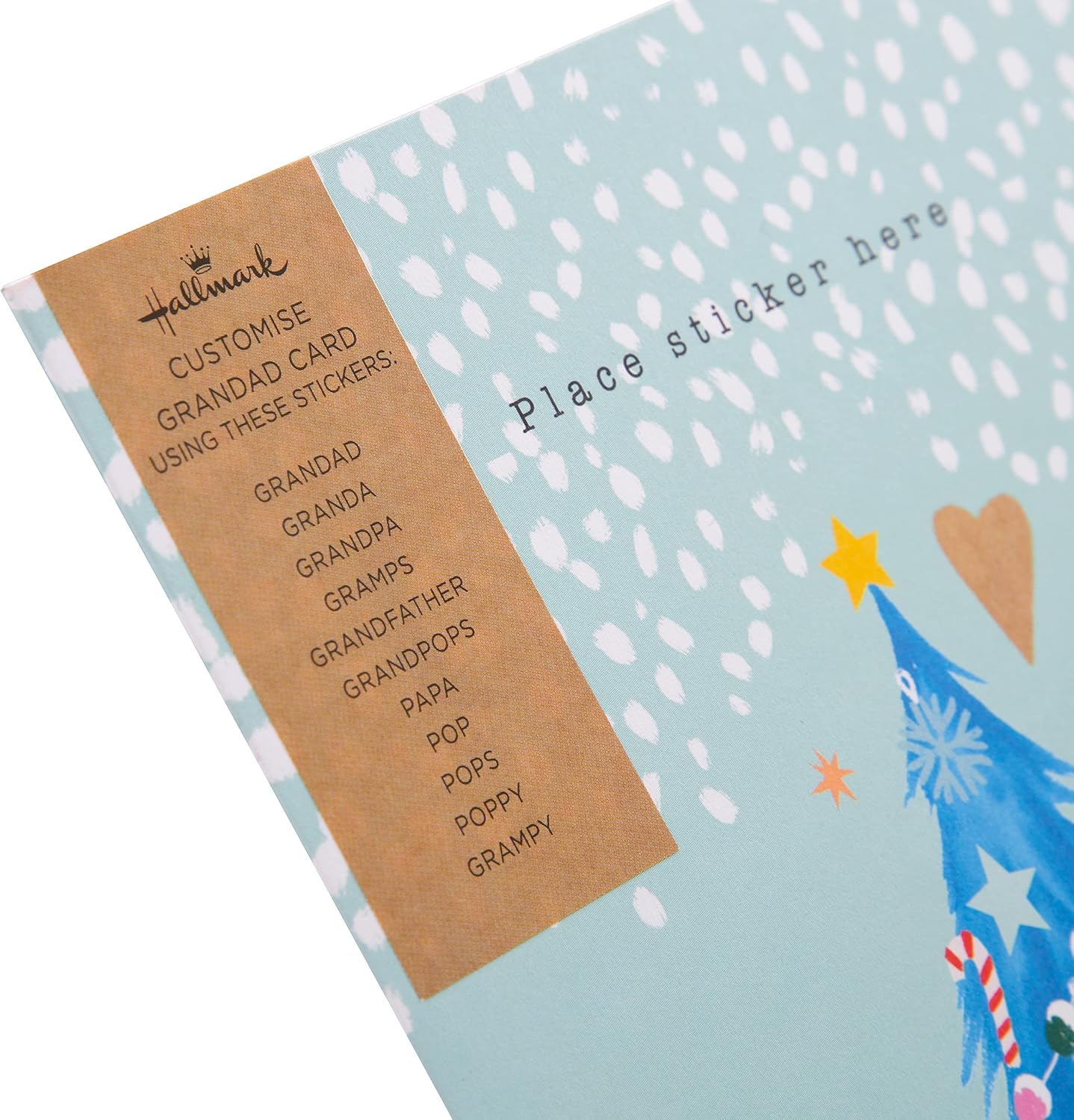 Hallmark Christmas greeting card for Grandad featuring festive seasonal design and heartfelt holiday wishes.