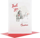 Hallmark Medium Christmas greeting card titled "Both of You Warm Thoughts" featuring festive holiday design and heartfelt message inside.