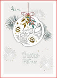 Hallmark Mum Christmas card featuring a heartfelt festive design with sentimental holiday message and seasonal illustrations.