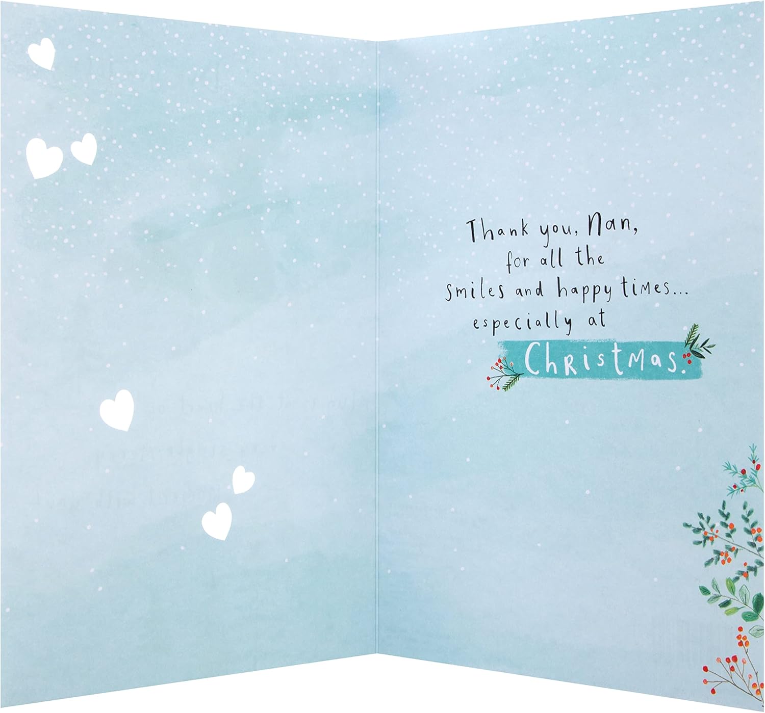 Hallmark Nan Christmas greeting card featuring a festive design with heartfelt holiday wishes and seasonal imagery.