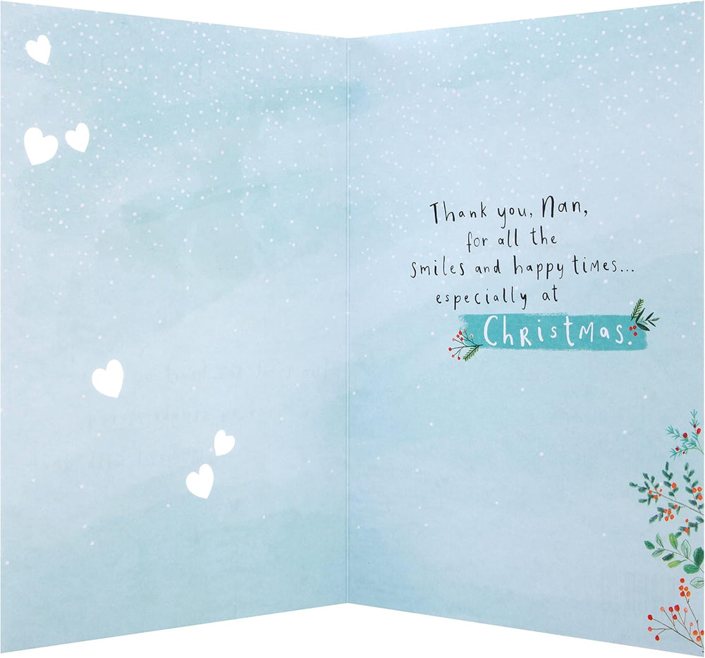 Hallmark Nan Christmas greeting card featuring a festive design with heartfelt holiday wishes and seasonal imagery.